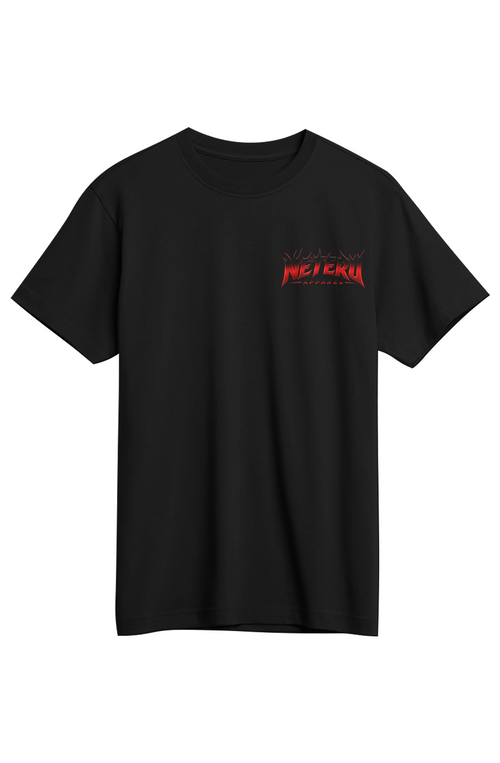 Black and Red Supima Tee
