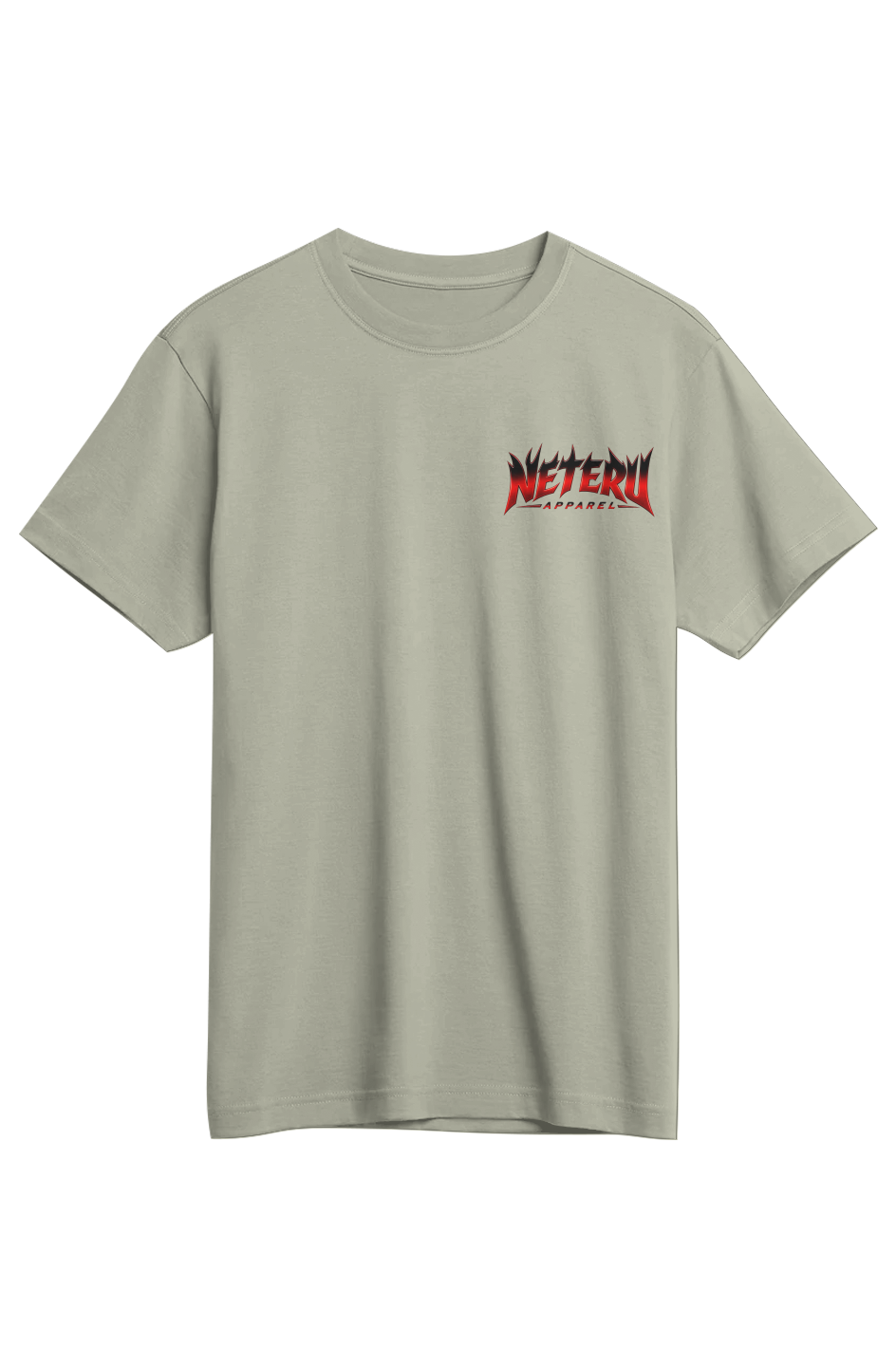 Black and Red Supima Tee