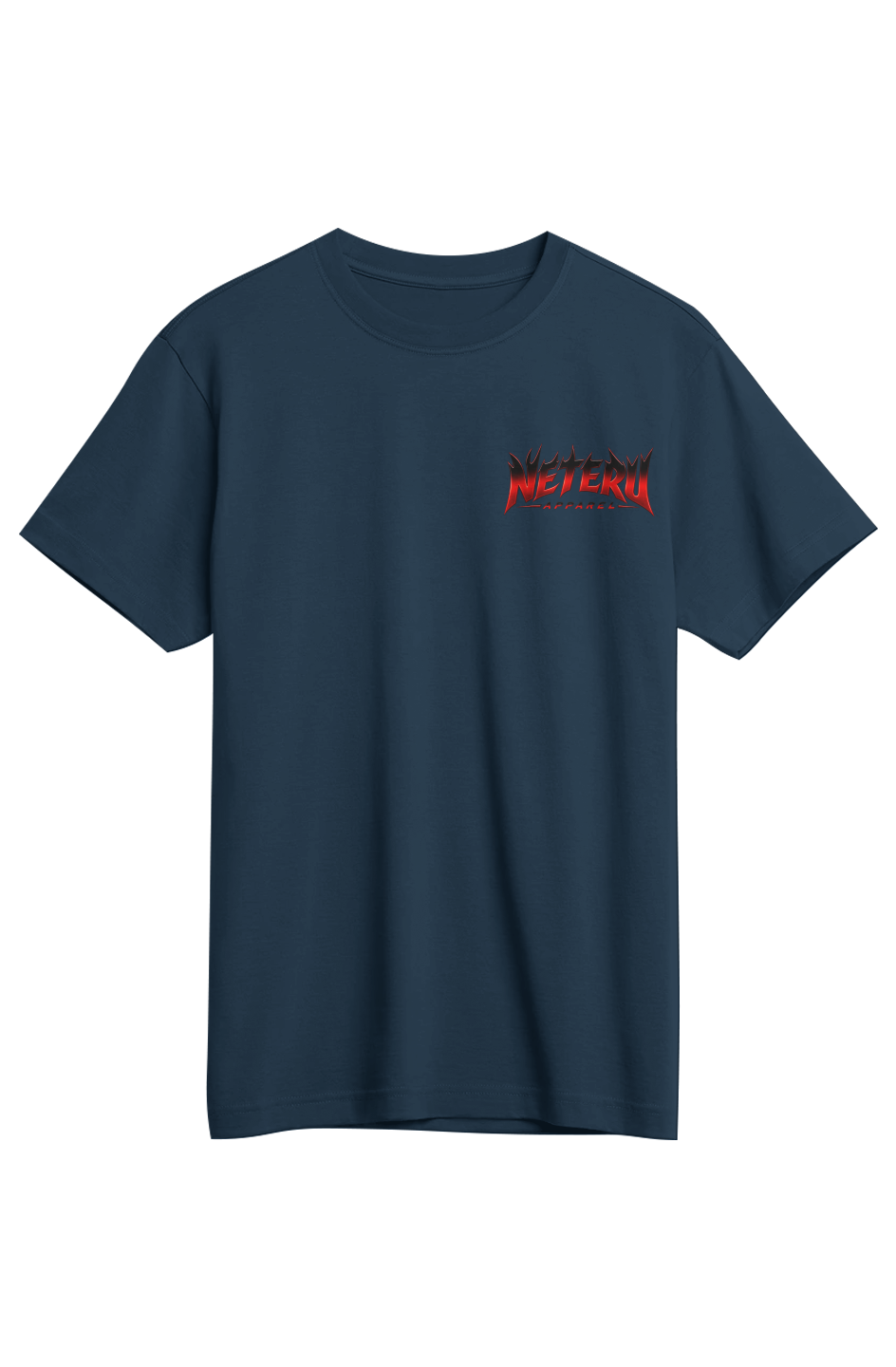 Black and Red Supima Tee